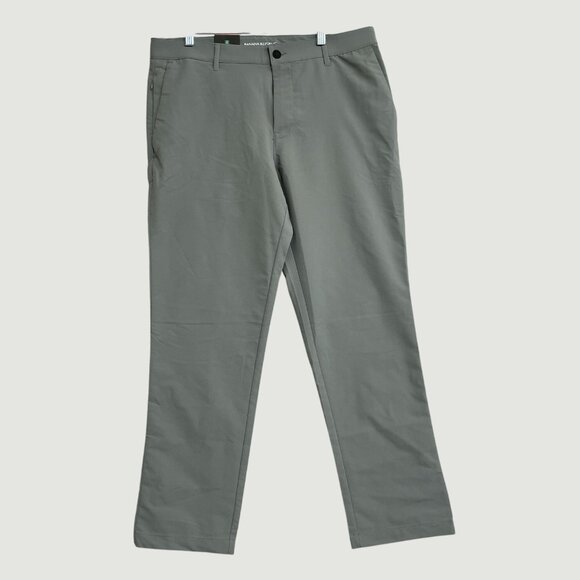 NEW Banana Republic Flat Front Men's 34x29 Tech Pants Gray 100% Polyester - Picture 3 of 9